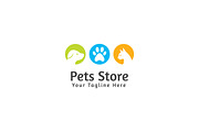 Pets Store Logo Template