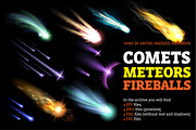 Comets Meteors and Fireballs