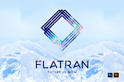 Abstract Flatran Futuristic Logo