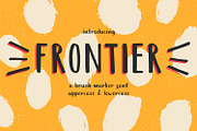 Frontier - a brush marker font