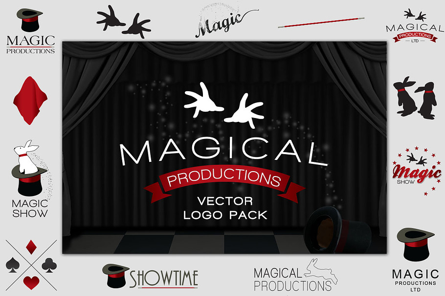 Magical Productions, Magic Logo Pack in Objects - product preview 8