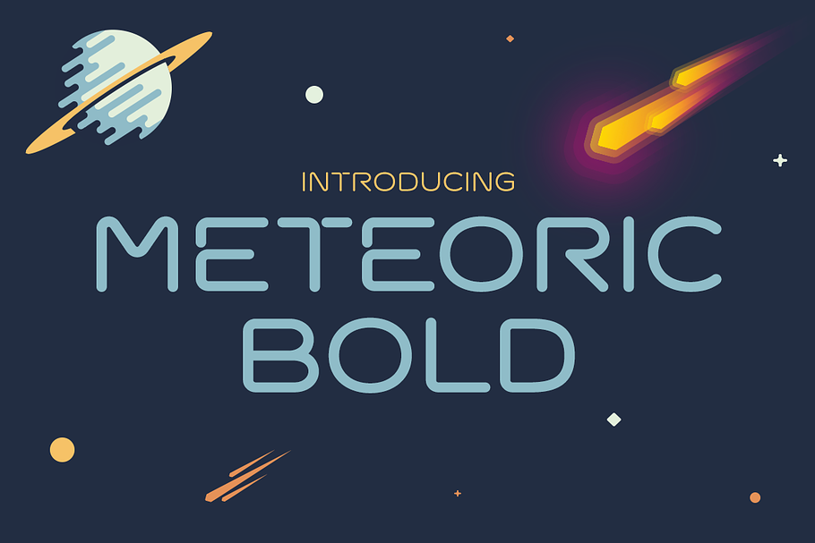 Meteoric Bold Font in Bold Fonts - product preview 8