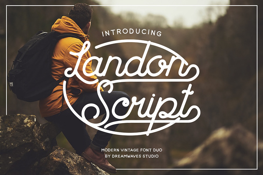 Landon Script  in Script Fonts - product preview 8