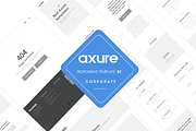Axure responsive corporate template