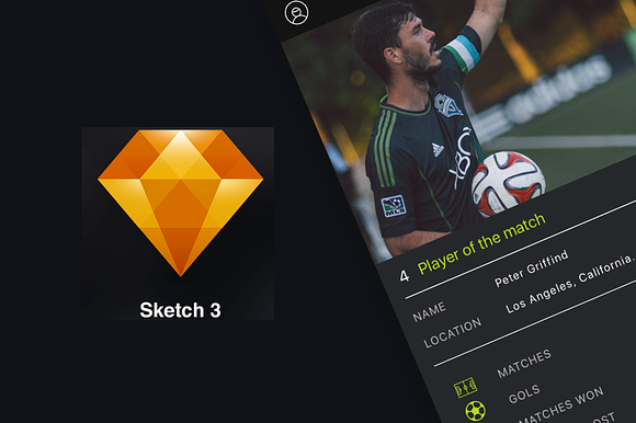 Soccer Teams - Sketch app UI in App Templates - product preview 3