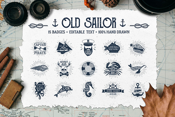 Old Sailor (Vintage Badges/part1)