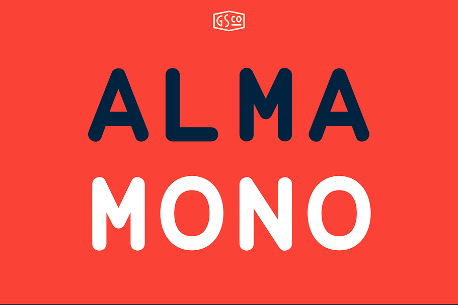 Alma Mono - A monospaced sans serif