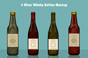 Whisky / Wine Bottle Mockup
