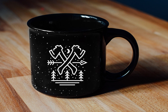 Woodsman Emblem Graphic in Illustrations - product preview 1