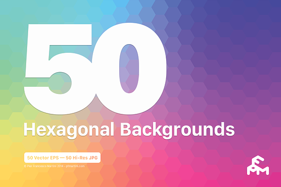 50 Hexagonal Backgrounds in Patterns - product preview 3