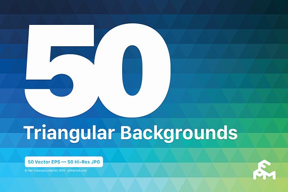 50 Triangular Backgrounds in Patterns - product preview 3