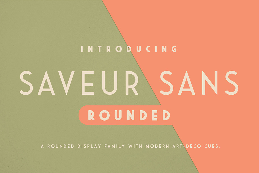 Saveur Sans Round in Art Deco Fonts - product preview 8