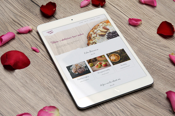 Tinka - Cake Baking Portfolio Theme in WordPress Portfolio Themes - product preview 1