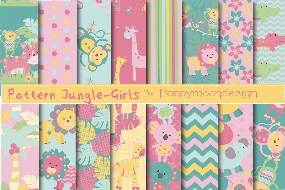 Pattern jungle paper-girls in Patterns - product preview 8