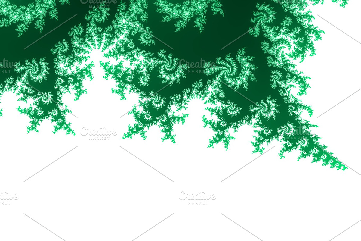 Spring green fractal background in Graphics - product preview 8