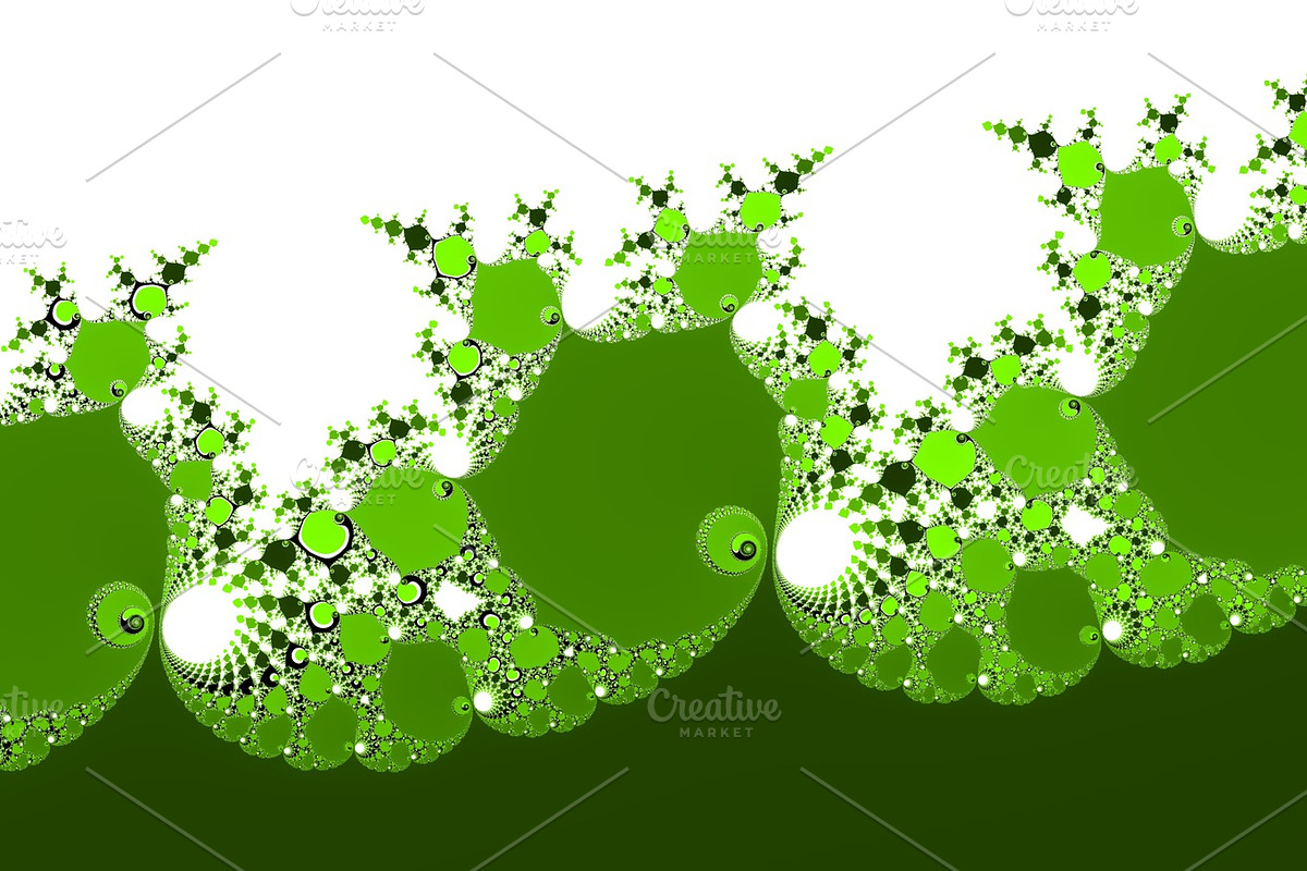 Yellow green fractal background in Graphics - product preview 8