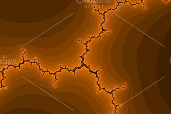 Orange fractal background