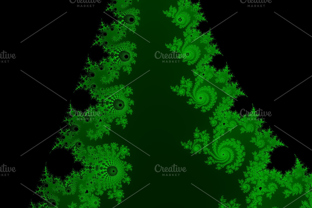 Green fractal background in Graphics - product preview 8