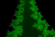 Green fractal background