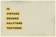 10 Vintage Grunge Halftone Textures