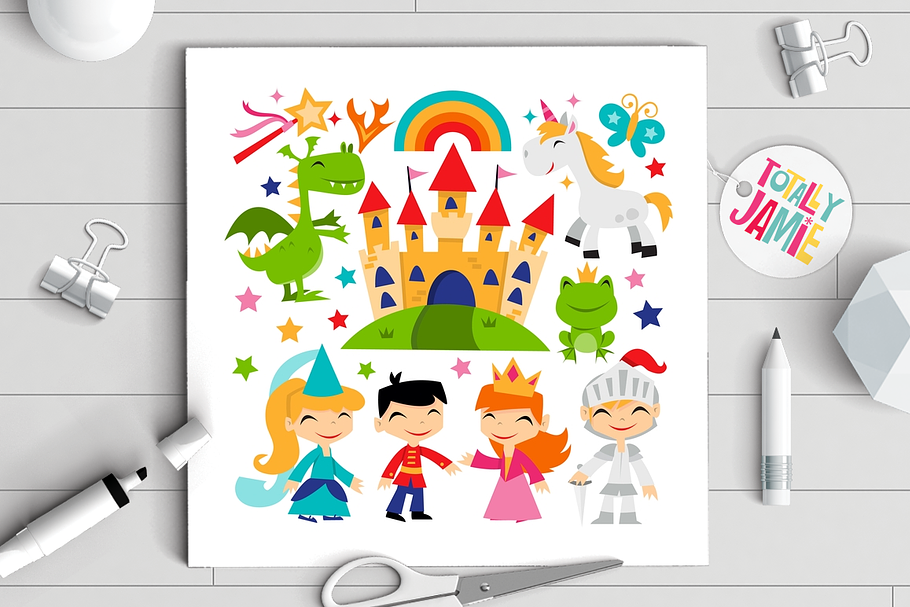 Retro Magical Fairytale Kingdom Set in Illustrations - product preview 8