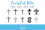 Cross SVG, EPS, DXF Cut Files