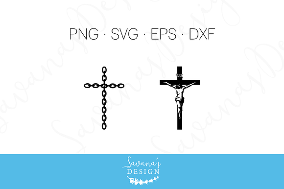 Cross SVG, EPS, DXF Cut Files in Illustrations - product preview 1