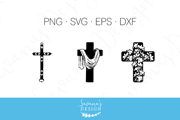 Cross SVG, EPS, DXF Cut Files in Illustrations - product preview 2