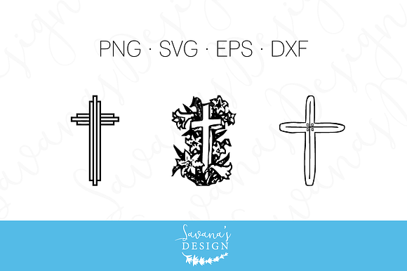 Cross SVG, EPS, DXF Cut Files in Illustrations - product preview 4