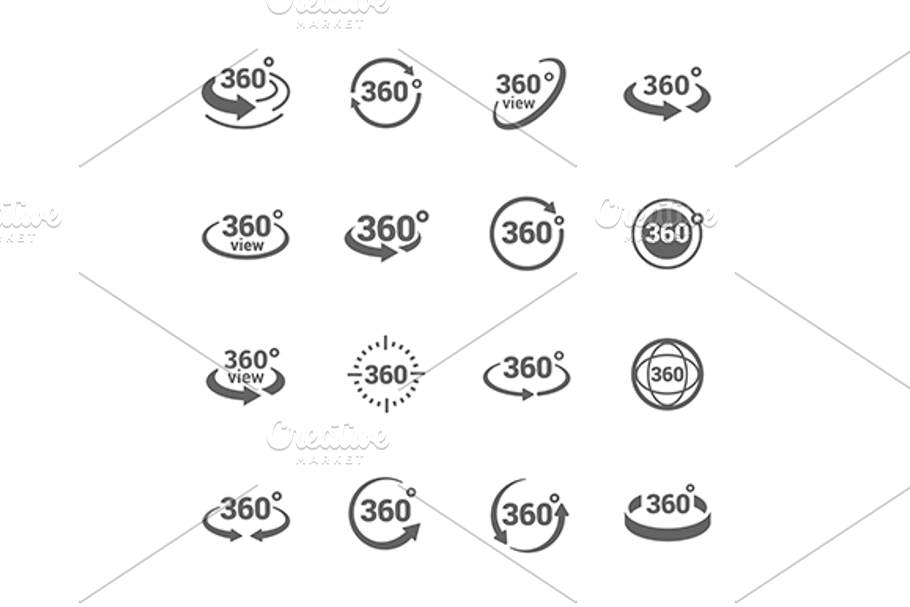 360 Degree View Icons in Video Game Icons - product preview 8