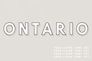 Ontario | A 4-Layer Font Set
