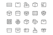 Line Box Icons