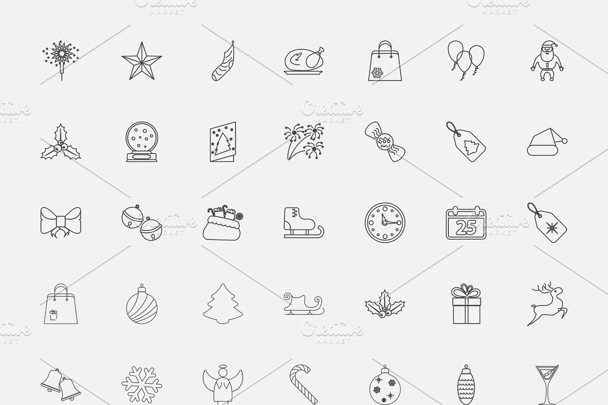 Christmas icons in Christmas Icons - product preview 8