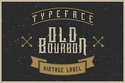 Old Bourbon label font
