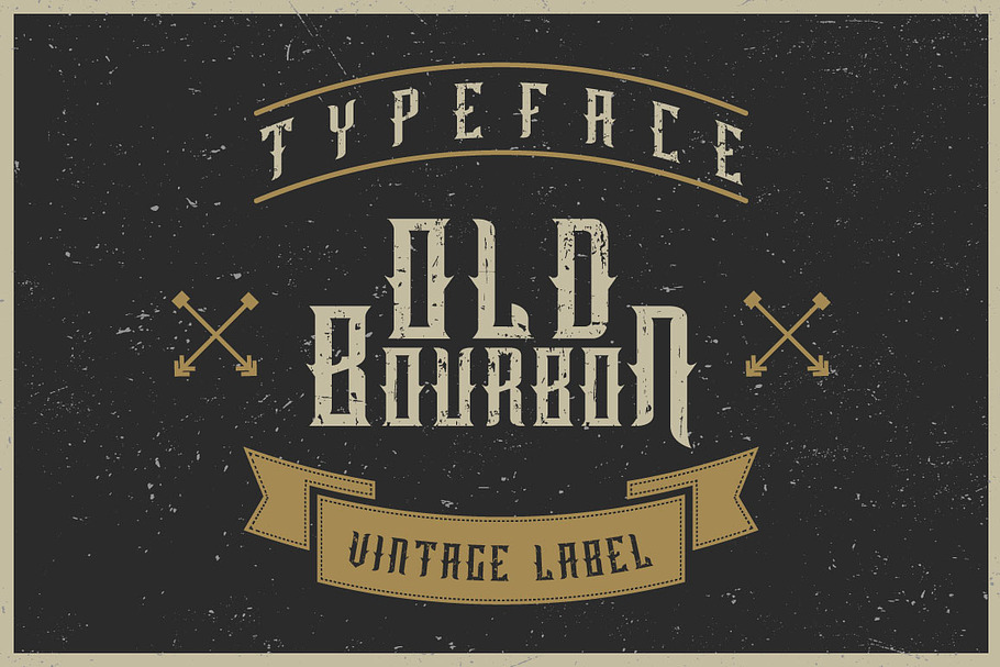 Old Bourbon label font in Display Fonts - product preview 8