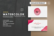 Personal Watercolor Business Card 