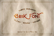Briik - Hipster Fonts
