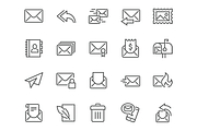 Line Mail Icons