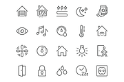 Line Smart House Icons