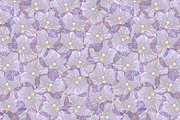 Watercolor orchid seamless pattern