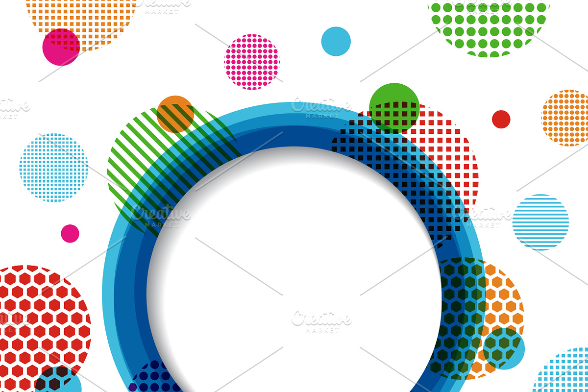 circle and dotty background in Patterns - product preview 8