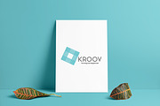 Kroov Geometric Shape Logo