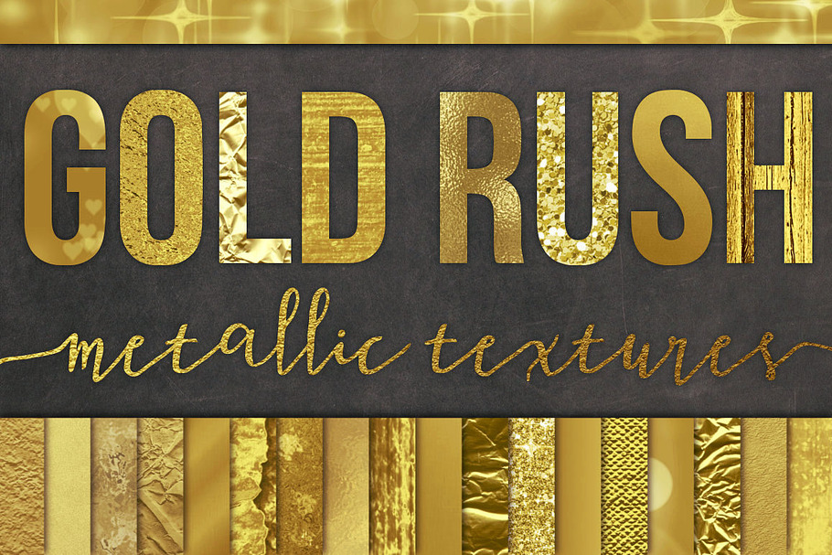 28 Gold Foil Textures / Backgrounds