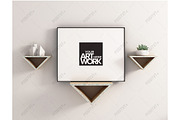 Frame Mockup Triangle Shelves