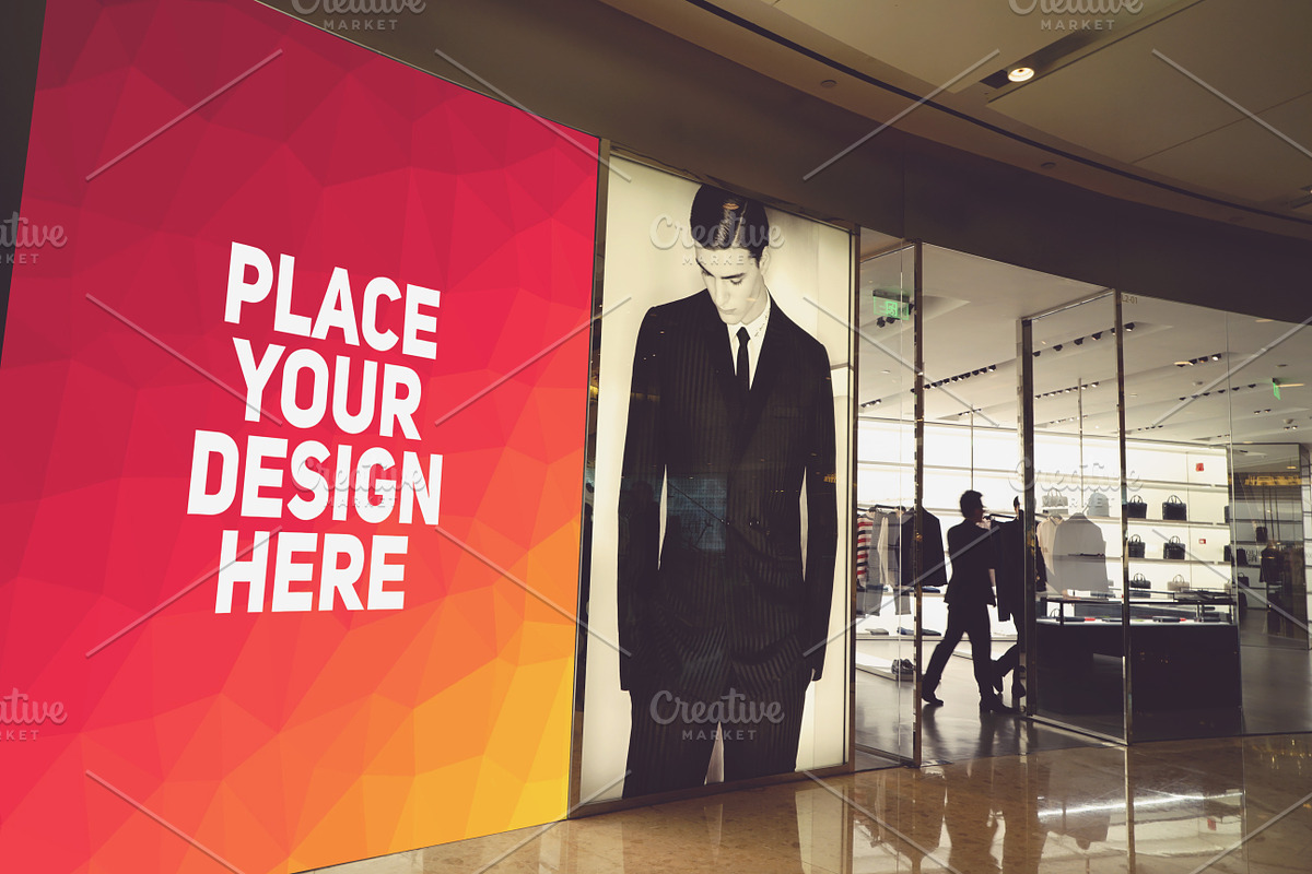 Shop Billboard Mock-up#5 in Mockup Templates - product preview 8