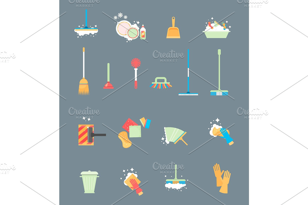Cleaning company vector concept design. in Objects - product preview 8