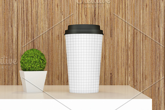 Paper Coffee Cup Mockup V2 in Product Mockups - product preview 2
