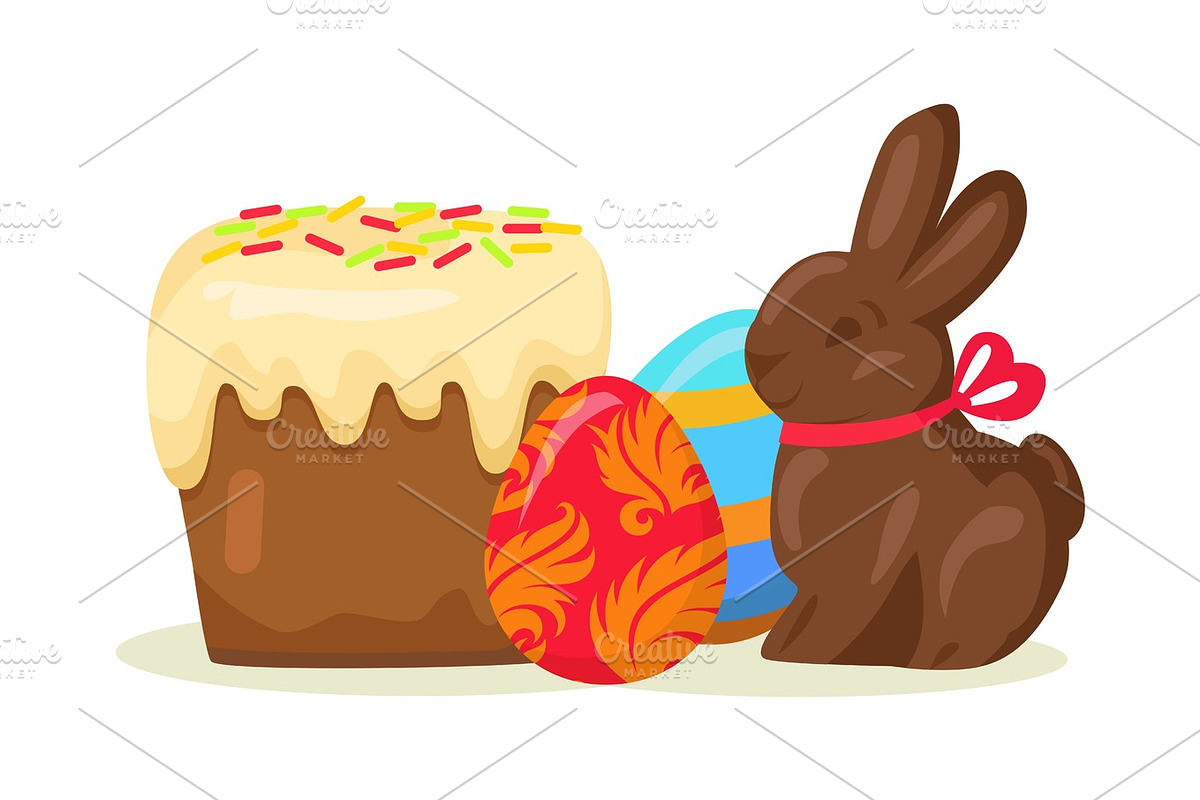 Traditional Easter Treats Isolated Illustration in Objects - product preview 8