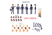 Business Style Create Your Character Vector Poster
