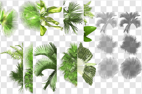 2D JUNGLE COAST TILE SET AND DECALS in Objects - product preview 12